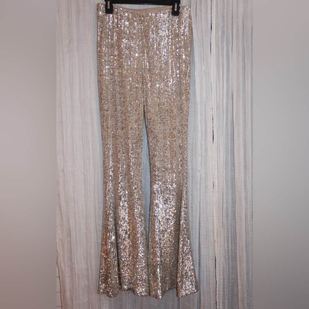 Show Me Your MuMu Sequin Flare Pants